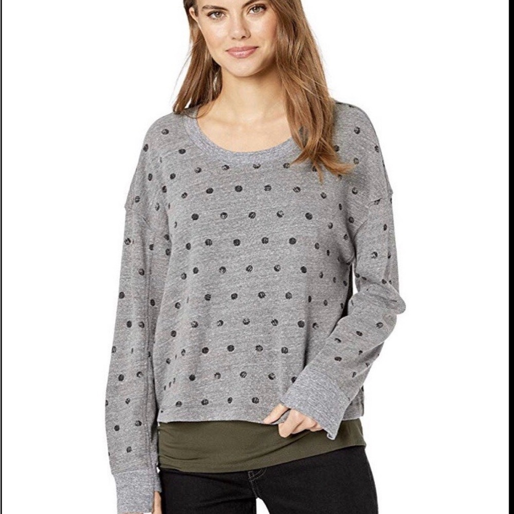 Splendid Gray Knit with Black Accents